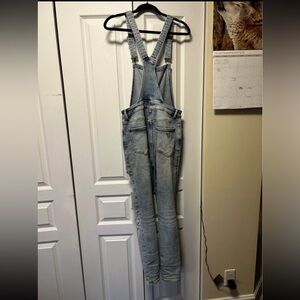 Guess Women's Faded Blue Denim Overalls
